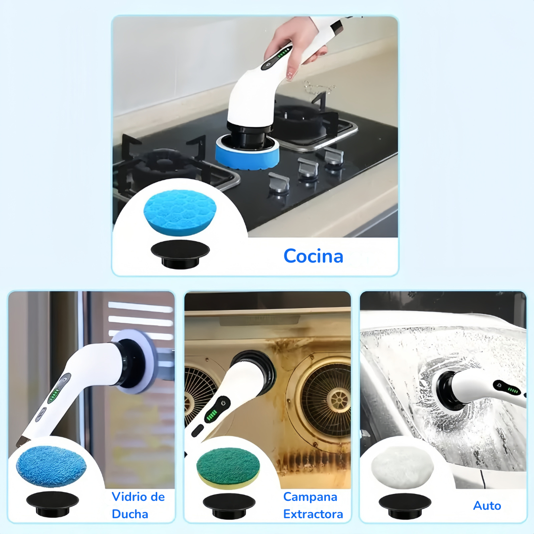 PowerBrush™ 9X Pro – Cepillo Eléctrico Multiusos 9 en 1