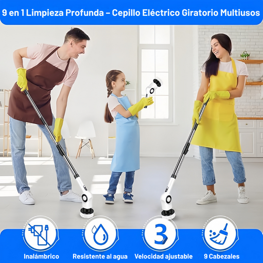 PowerBrush™ 9X Pro – Cepillo Eléctrico Multiusos 9 en 1