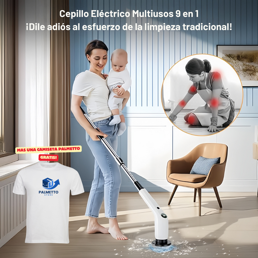 PowerBrush™ 9X Pro – Cepillo Eléctrico Multiusos 9 en 1