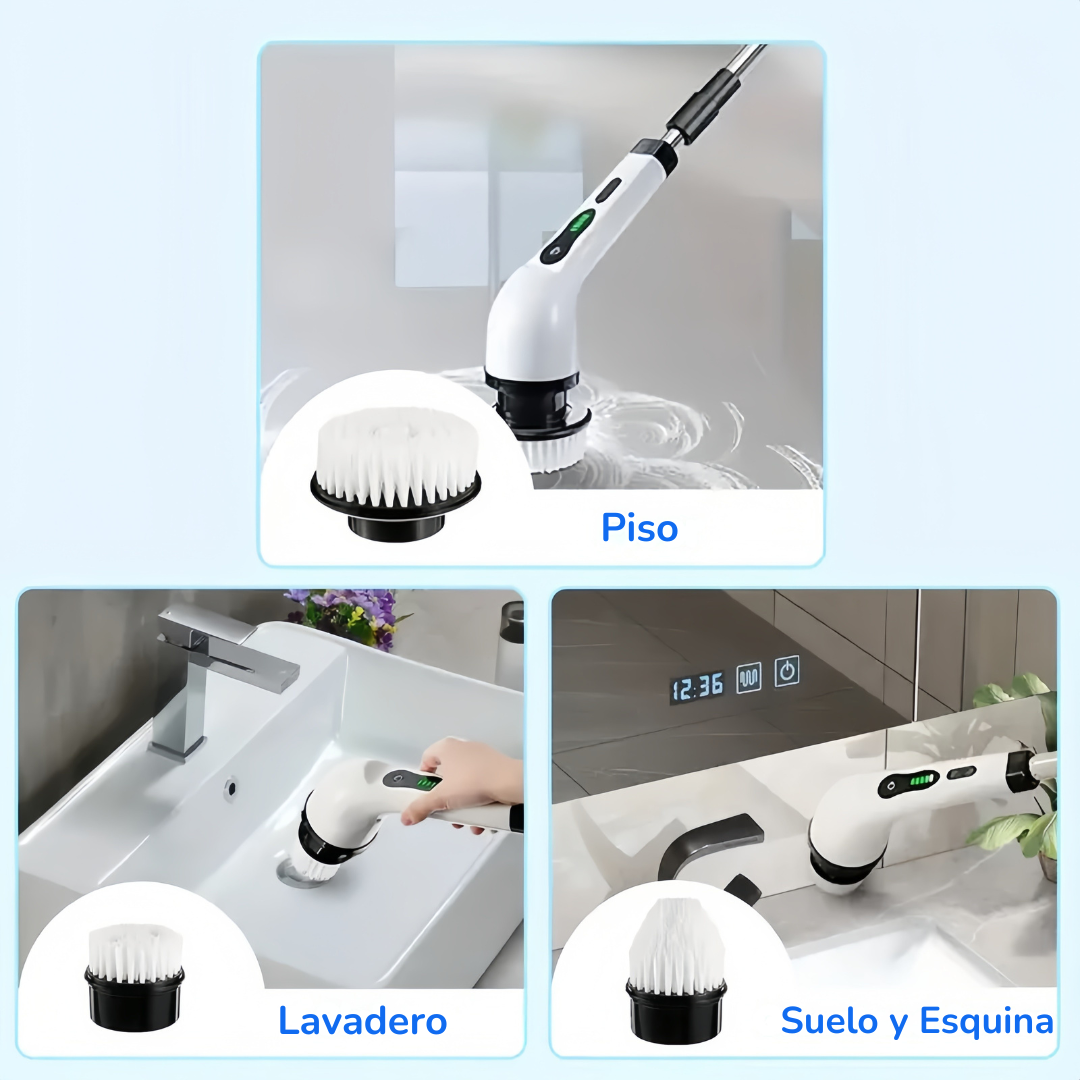 PowerBrush™ 9X Pro – Cepillo Eléctrico Multiusos 9 en 1
