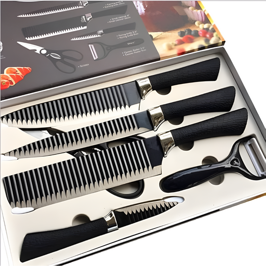 EverSharp™ by Everrich – Set Profesional de Cuchillos de Cocina (6 piezas)