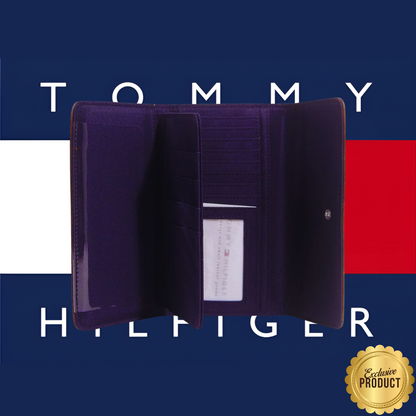 Tommy Hilfiger Classic Continental Wallet – Navy, White & Red