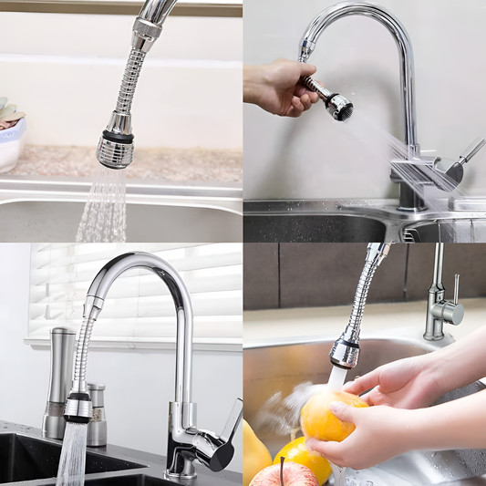 FlexiFlow® – Adaptador de Agua Extensible y Antisalpicaduras