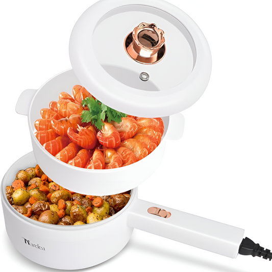 CookMate® Mini – Olla Eléctrica Multifuncional con Tapa de Vapor
